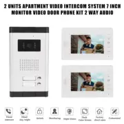 2/3/4 Units Apartment Video Intercom System Monitor Video Door Phone Kit 2 Way