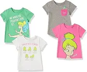 Amazon Essentials Disney | Marvel | Star Wars Princess Toddler Girls' Short-Sleeve T-Shirts, Pack of 4