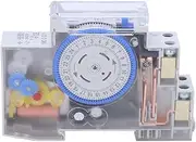 TOOLSGO 24-Hour Programmable Mechanical Timer Energy Saving Timer AC220-240V for Home Garden Lighting Motors Automation