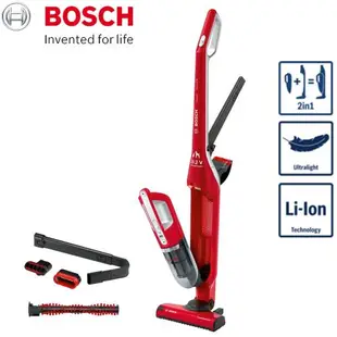 【BOSCH 博世】二合一無線吸塵器Flexxo 25.2V 魔力紅 BCH3PT25TW