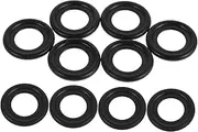 10pcs Automotive Oil Drain Plug Gasket Kit For Oil Sealing Rubber And Crush Washers Ideal For Engine Maintenance Black