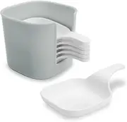 Set of 6 Side Dish Dip Bowl Set with Handle Mini Dipping Bowls for Baking, Ketchup, Soy, Honey Mustard, Barbecue and Party Dinner (1)
