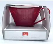 Melitta Pour Over Plastic Coffeemaker W/ Filters Tritan Red Made In USA