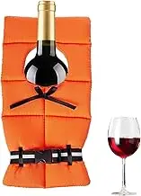 Insulated Wine Cooler - Nautical Theme Wine Bottle Bag - Lightweight Drinks Holder, Single Compartment Liquor Supplies for Outdoor Parties