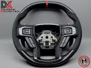 2017 20 Ford Raptor F150 SVT Red Alcantara Flat Bottom Top Carbon Steering Wheel