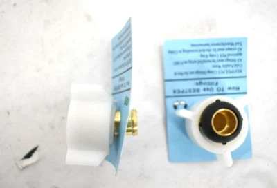 Flair-It 51177 Brass Faucet Swivel Adapter 1/2" x 1/2" FPT SWV Plastic Nut