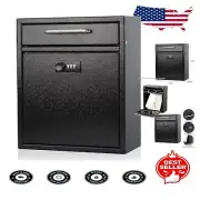 Weather-Resistant Locking Mailbox for Outdoor Use - Quick Installation Included