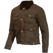 Millington D3O Olive Waxed Motorcycle Jacket