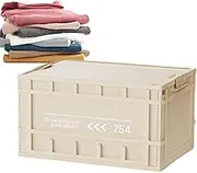 Foldable Storage Bins - Foldable Box - Heavy Duty Stackable Containers Portable Carrier Multifunctional Baskets for Car Camping Trunk Outdoor Moving Grocery Truck