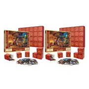 2 Sets 1008Pcs Advent Calendar Jigsaw Puzzles Christmas Countdown 24 Days Puzzles Gifts