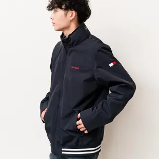 【Tommy Hilfiger】男版 收納連帽 棒球款 立領LOGO 風衣外套 外套 防風 美國(秋冬新品)