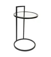 Luxe Living Maxie Sofa Side Table in Black
