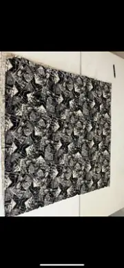 VINTAGE SPACE ROCKET ASTRONAUT CURTAIN SPACESHIP FABRIC 44” x 86”