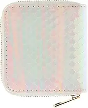 [Generic] Leather Coin Purse Mini Wallet Fashion Small Money Pouch Zipper for Teachers Students Nurses Doctors