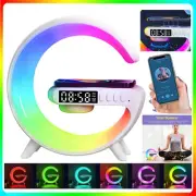 Multifunctional Wireless Charger Alarm Clock Speaker APP Control RGB Night Light