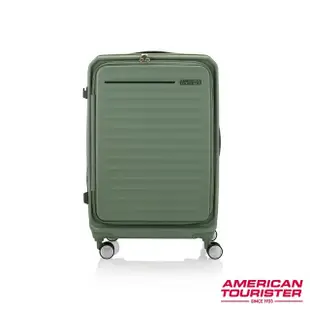 【AMERICAN TOURISTER 美國旅行者】29吋 Frontec 前開式可擴充抗菌PC防盜拉鍊避震輪行李箱(多色可選)