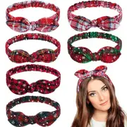 2024 Christmas Headband women girl headband elastic bow hair decor