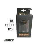 三陽 FIDDLE125 新九代直上魚眼透鏡LED機車大燈 2500LM 白光 | 黑色款 | 台中采鑽公司