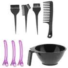 Hairdressing Brushes Bowl Combo Clips Salon Hair Color Dye Tint DIY Tool