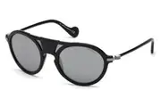 Moncler Sunglasses ML0053 01B Black Grey Mirror