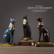 Egyptian Cat Vintage Baster Goddess God Pharaoh Figurine Statue for Table