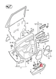 NEW AUDI Q7 4MB 4MG TRIM FOR SWITCH MURILLO BROWN 4M0959521ALF1 ORIGINAL