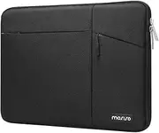 MOSISO Laptop Sleeve Bag Compatible with MacBook Air 13 inch M2 M1 2023-2018 / Pro 13 inch M2 M1 2023-2016, Surface Pro 8/7/6/X/5/4/3 with Horizontal Vertical&Right Bevel Pockets, Black