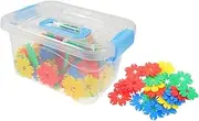 Kisangel 70pc Snowflake Educational Building Blocks Set Box for Boys and Girls Toys Fine Motor Skills Development