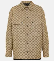 [Gucci] Gucci GG canvas shirt jacket AU 12 beige