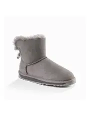[Ozwear Ugg] Classic Water Resistant Mini Bailey Bow Boots in Grey