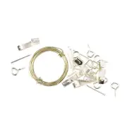 TIC PICTURE HANGING KIT 24Pcs Holds Screw Eyes, Picture Wire & Angle Drive Hooks