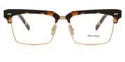 Miu Miu MU11XV VAU1O1 Women’s Glasses Gold Size 54 - Private Health Rebate - Blue Light Block Available