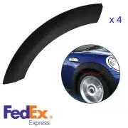 4pcs Rubber Black Wheel Upper Fender Arch Cover Trim for Mini Cooper 2002-2008