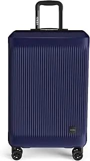 [Verdi] Hardside Carry On Luggage with Spinner Wheels, Lightweight Travel Suitcase, Navy, Checked Medium 24-Inch