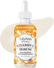 Vitamin C Serum with Hyaluronic Acid for Face and Eyes - Organic Skin Care with Natural.