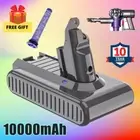 10000mAh Battery For Dyson V6 Animal DC58 DC59 DC61 DC74 SV03 Fluffy +Pre Filter