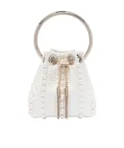 Jimmy Choo Micro Bon Bon Mini Tote Bag One size White