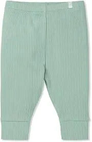 [MORI] Baby Unisex Premium Ribbed Leggings - Casual Stretchy Pants with Stylish Cuffs and Elastic Waist - Bottoms for Toddlers