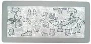Elephant giraffe bench top mold concrete .150 abs plastic mould 31" x 14" x 2.5"