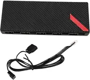 ARGB and PWM Hub 10 Ports for ARGB Fans, ARGB Light Strips, Magnetic Backplane 5V 3PIN ARGB Case Fan Hub Adapter