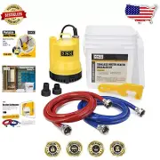 Compact Tankless Water Heater Flushing Kit with 18GPM Pump & Hoses for Home Use