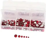 Flatback Rhinestones for DIY Nail Art Compartment of Decorative Nail Charms Craft Supplies for Manicure Elegant and Lightweight Gems for