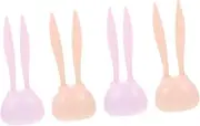 FOMIYES 2sets e Eyebrow Shaper Razor Compact Portable Makeup Tool Non-slip Handle for Travel 4pcs*2