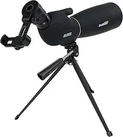SVBONY SV28 Plus Spotting Scopes, 25-75x70 Angled Spotter Scope with Upgraded Phone Adapter, A5 Wine Red Coating, with Tripod for Target Shooting
