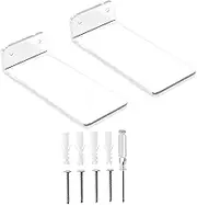 Daiilg 2 Pack Floating Shoe Display,Shelves Wall Mount Levitating Shoe Display Stand for Sneaker Collection or Shoes Box