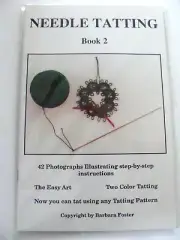 NEW Needle Tatting Book 1 &2 Lace Needles Designs Barbara Foster