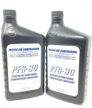 2 QUART OF PFG-30 FOOD GRADE SYNTHETIC RECIPROCATING AIR COMPRESSOR OIL