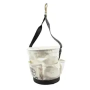 Klein Tools 5171PS Heavy-Duty Tapered-Wall Bucket with 4 Outside Pockets