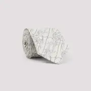 [Berluti] Berluti-Beige Silk And Linen Tie-Uomo OS OS
