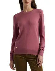 [Lauren Ralph Lauren] Cotton-Blend Sweater in Pink